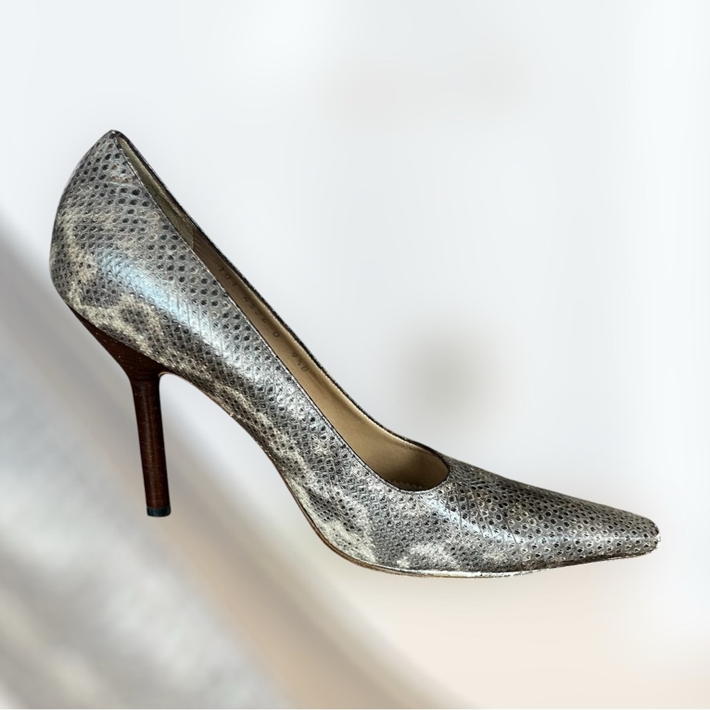 RARE! GUCCI 90s VTG Women’s Snake Skin Heels - Picture 4 of 7
